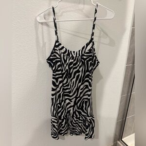 Y2K ZEBRA NIGHTY SLIP